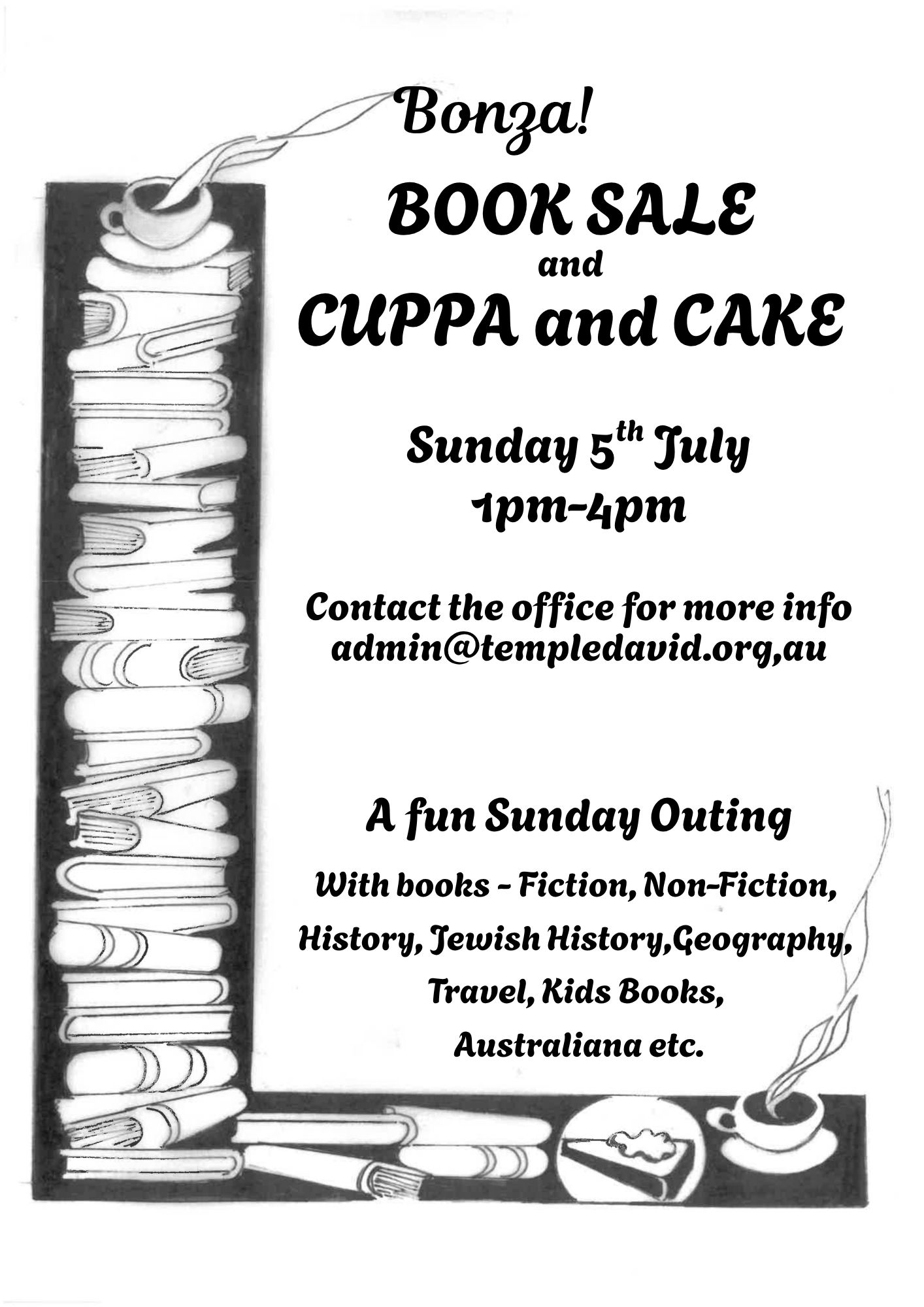 book sale ad