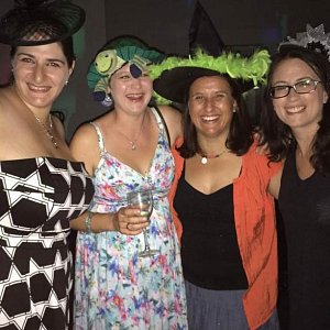 Some of our members dressed up for our Purim party.